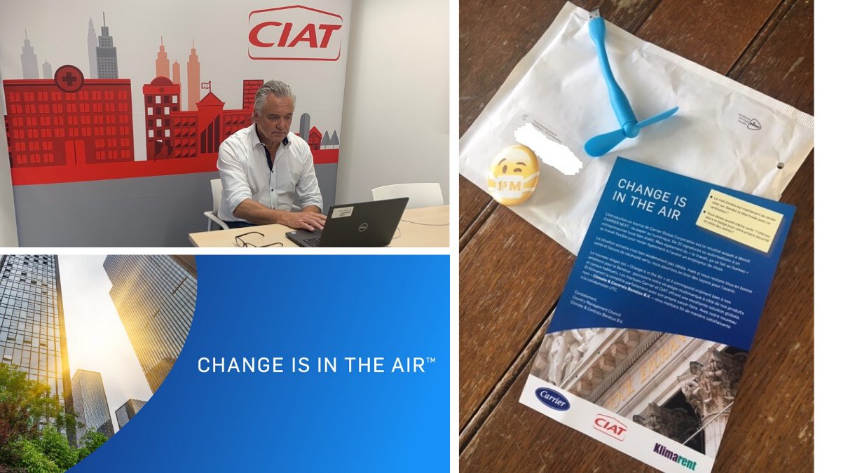 Verrassing voor medewerkers 'Laten we thuis ook het klimaat onder controle houden'.